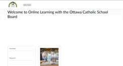 Desktop Screenshot of ocsb.elearningontario.ca
