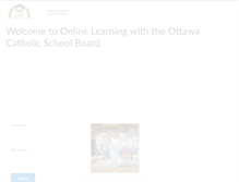 Tablet Screenshot of ocsb.elearningontario.ca